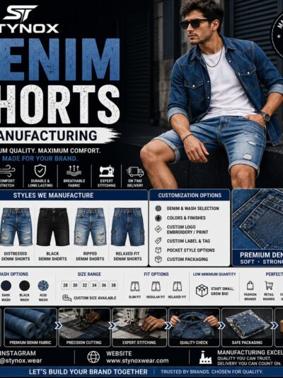 Denim shorts