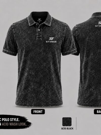 Acid wash Polo shirt