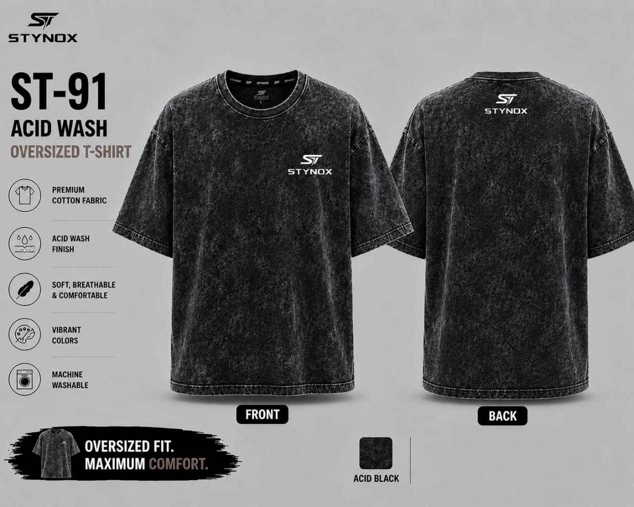 Acid wash t-shirt