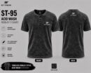Acid wash t-shirt henley